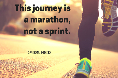 This journey is a marathon, not a sprint