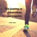 This journey is a marathon, not a sprint